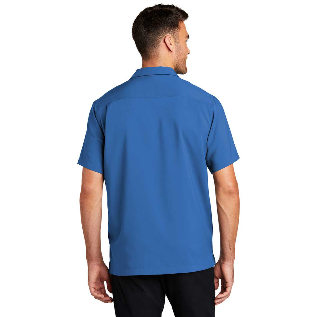 Port Authority Men's True Blue Short Sleeve Performance Staff Shirt