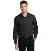 Port Authority Men's Black Long Sleeve Performance Staff Shirt