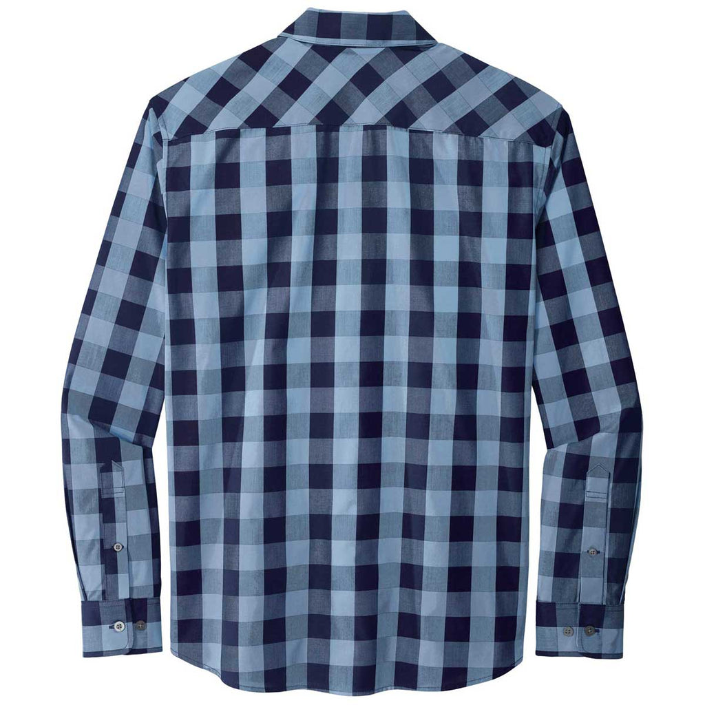 Port Authority Men's True Navy Everyday Plaid Shirt