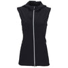 Greg Norman Women's Black Windbreaker Full-Zip Hooded Vest