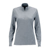 Greg Norman Women's Grey Heather Heathered 1/2-Zip