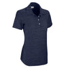 Greg Norman Women's Navy Heather Play Dry Solid Polo