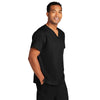 WonderWink Unisex Black WorkFlex Chest Pocket V-Neck Top