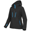 Stormtech Women's Black/Electric Blue Patrol Softshell