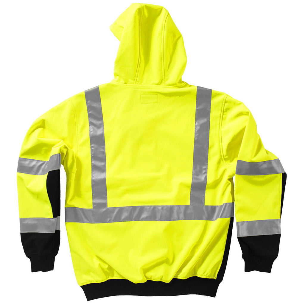 Xtreme Visibility Unisex Yellow Xtreme-Flex Soft Shell Hoodie Jacket