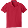 Port Authority Youth Rich Red Core Classic Pique Polo