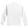 Port Authority Youth White Long Sleeve Silk Touch Polo