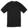 Sport-Tek Youth Black PosiCharge RacerMesh Tee