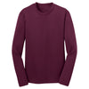 Sport-Tek Youth Maroon Long Sleeve PosiCharge Competitor Tee