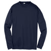 Sport-Tek Youth True Navy Long Sleeve PosiCharge Competitor Tee