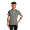 Sport-Tek Youth Grey Concrete PosiCharge Digi Camo Short Sleeve Tee