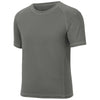 Sport-Tek Youth Dark Smoke Grey Short Sleeve Rashguard Tee