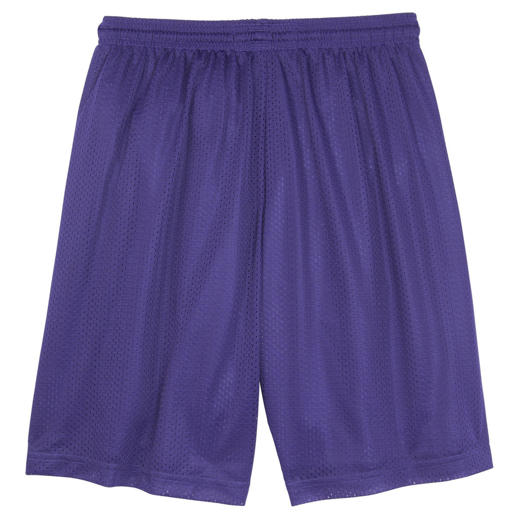 Sport-Tek Youth Purple PosiCharge Classic Mesh Short