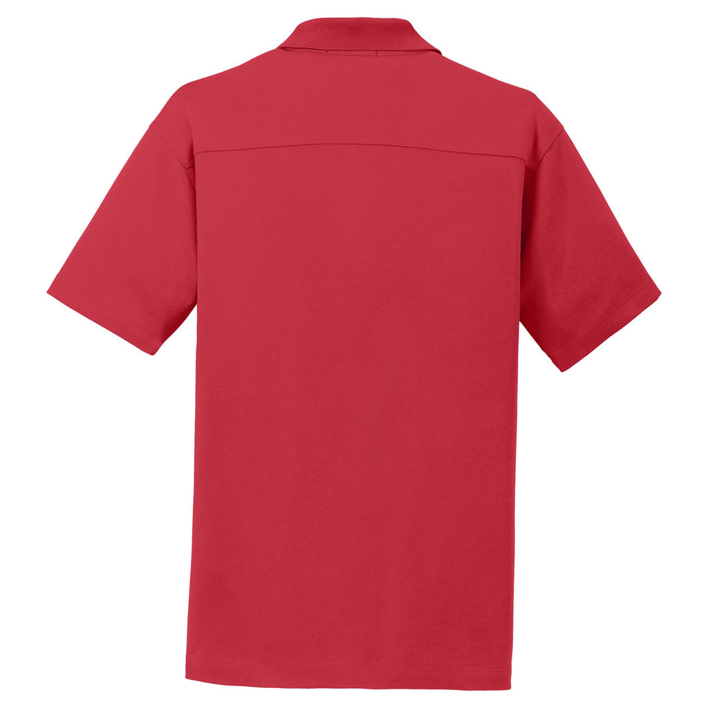 Sport-Tek Youth True Red PosiCharge RacerMesh Polo