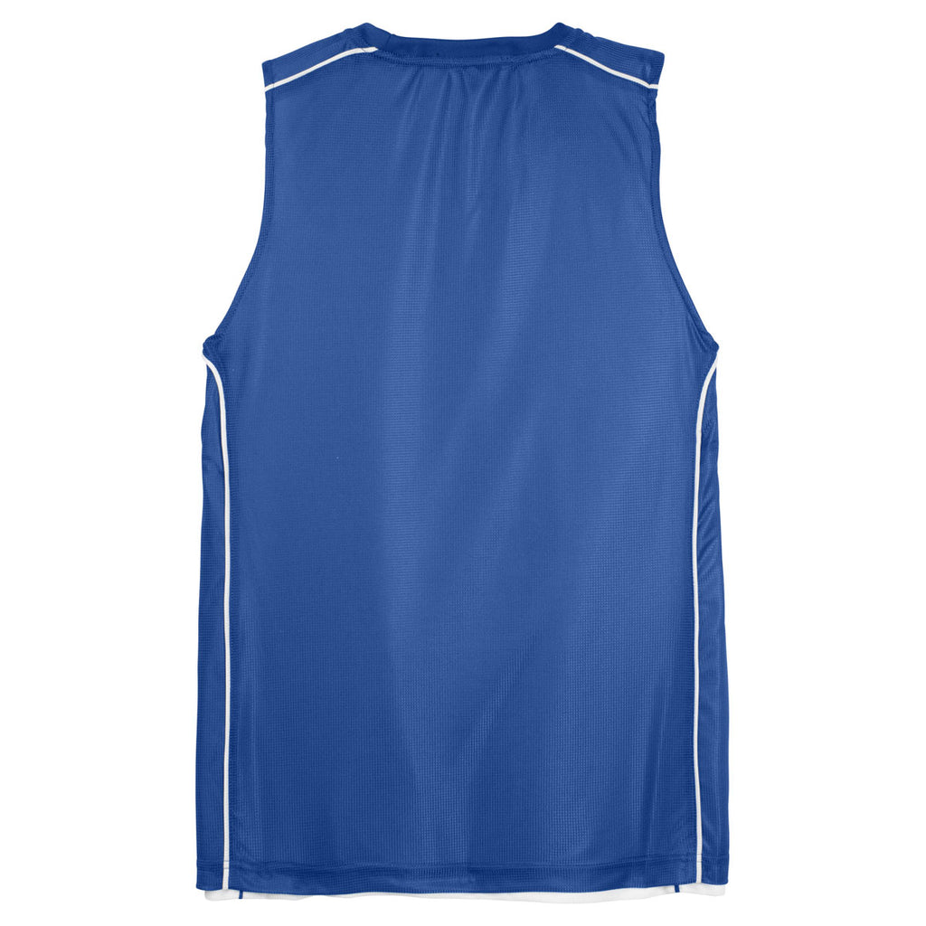 Sport-Tek Youth True Royal PosiCharge Mesh Reversible Sleeveless Tee