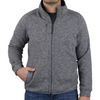 48-Hour Zusa Men's Light Grey Heather Midtown Fleece Full Zip