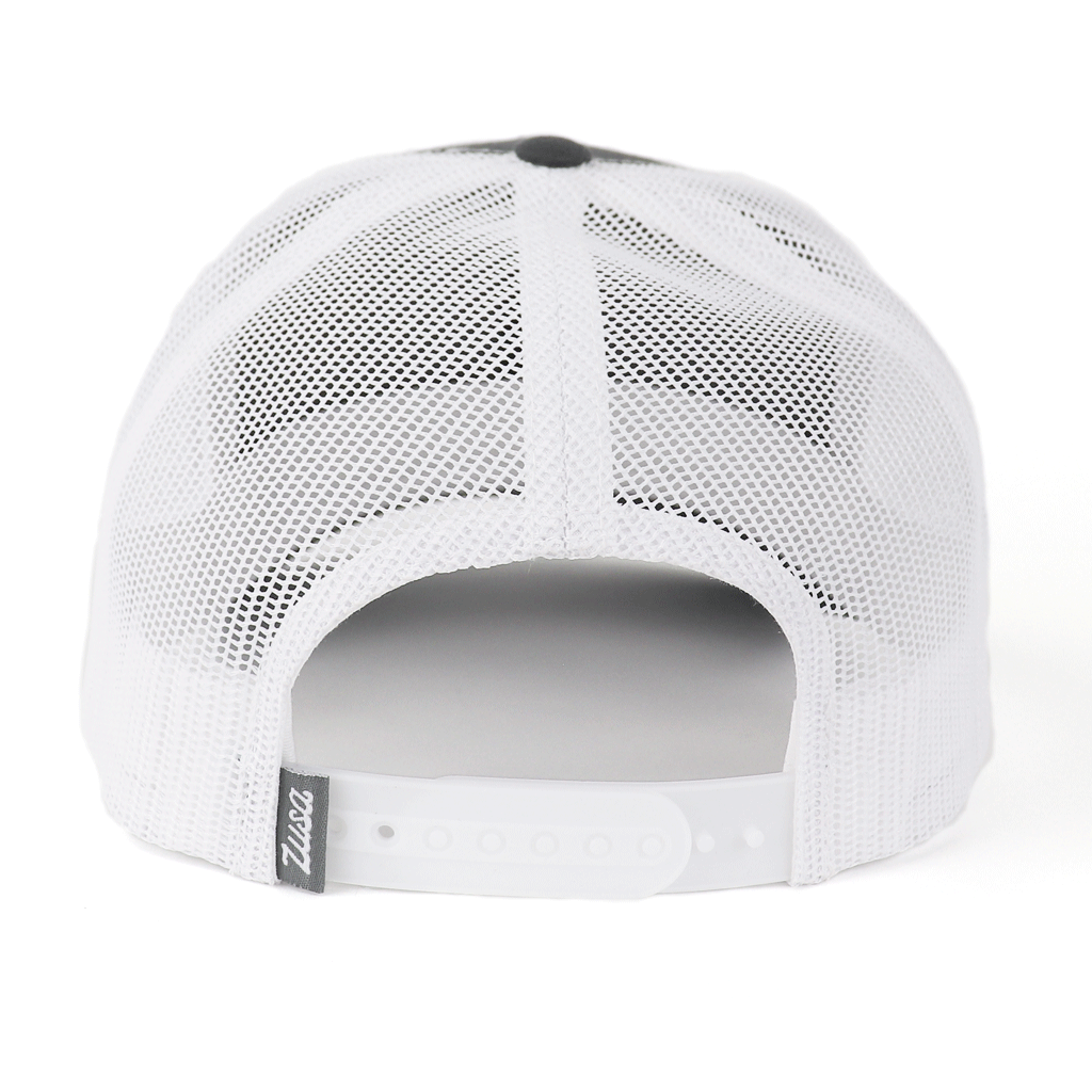 48-Hour Zusa Charcoal/White Open Road Trucker Cap