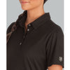 Zusa Women's Black Everyday Pique Polo