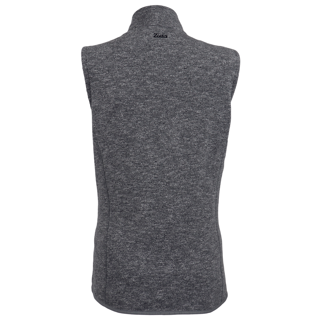 48-Hour Zusa Women's Light Grey Heather Midtown Fleece Vest