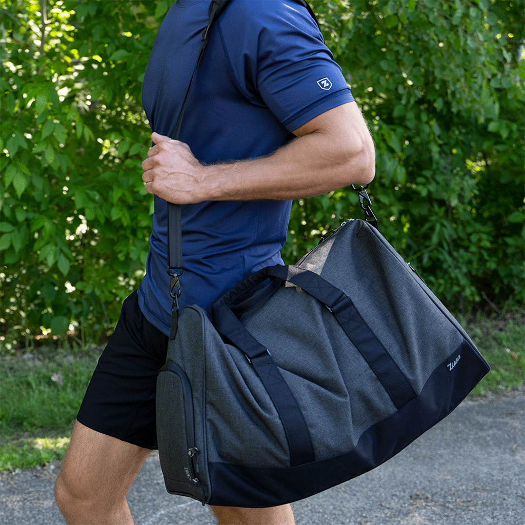 Zusa Black Heather Weekender Duffel