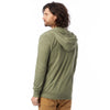 Alternative Apparel Unisex Eco True Army Green Eco-Jersey Zip Hoodie