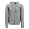 Landway Men's Heather Grey Westport Vintage Full Zip Cotton Sweatshirt