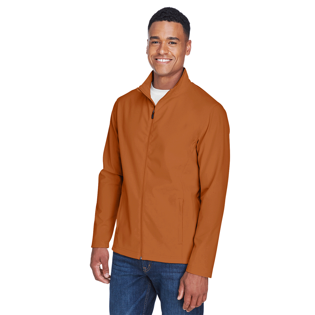 Team 365 Men's Burnt Orange Leader Soft Shell Jacket